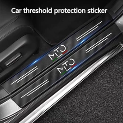 Carbon Fiber Car Sticker Auto Door Threshold Anti Scratch Tape Protective Strip For Alfa Romeo MIto Auto Accessories