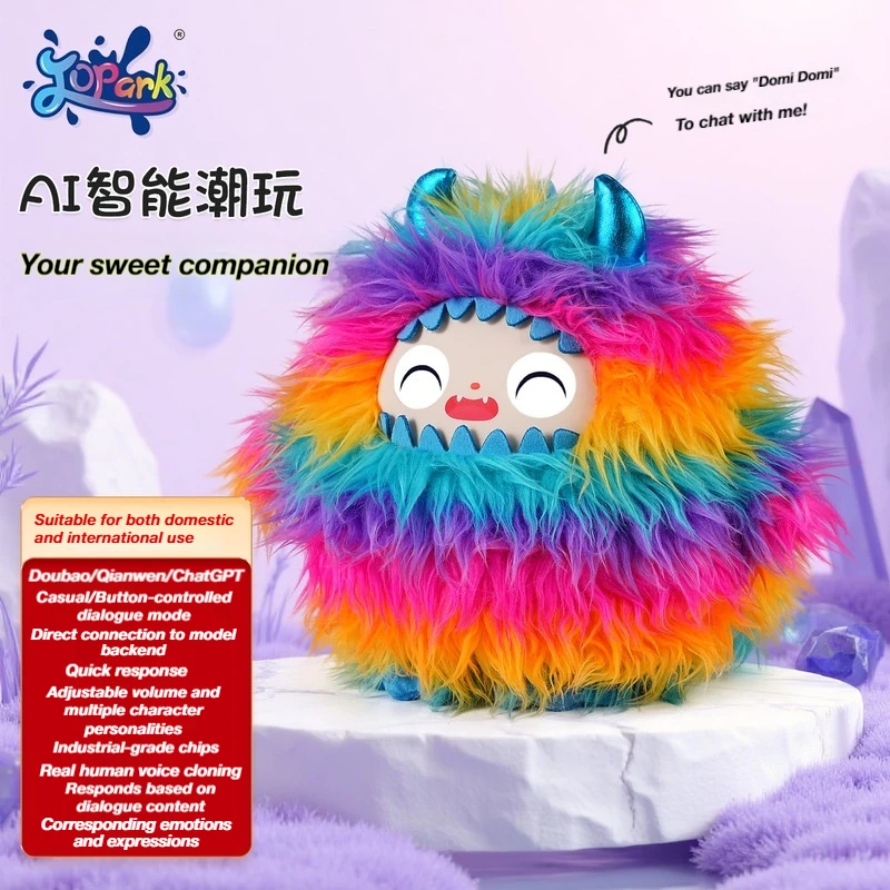 

Topark AI Interactive Dialogue Plush Monster Toy Companion Comforting Doll Voice Cloning Adjustable Volume Bag Pendant For Kids