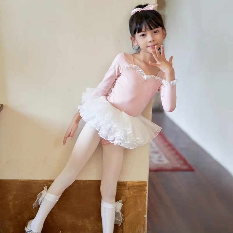 أطفال بنات المهنية ملابس رقص الباليه الزي للأطفال الجمباز ثياب توتو تنورة فستان منفوش مرحلة الأداء