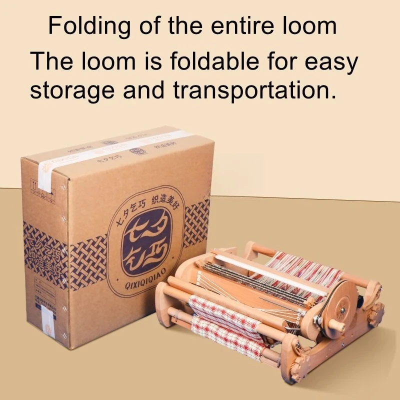ZZ201 Home Desktop Loom, Simple Manual Weaving, Small Weaving Machine, Mini Adult Split Weaving