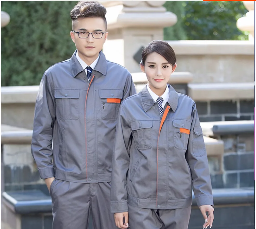 

Spring and Autumn Long Sleeve Set Wear-resistant Automobile Repair Welding Factory Clothing