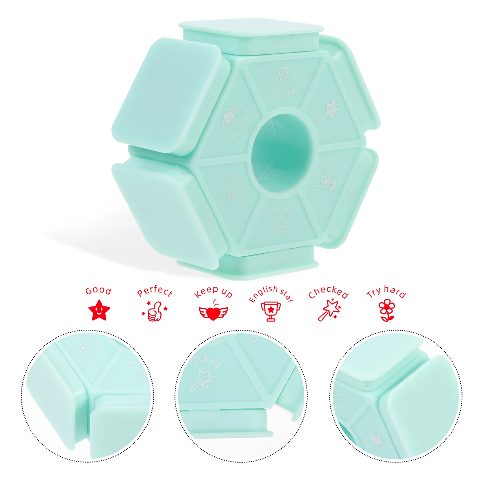 

Teacher's Seal Teachers Stampers Portable Multi- Homework Stamps Pp Household Student Primary School