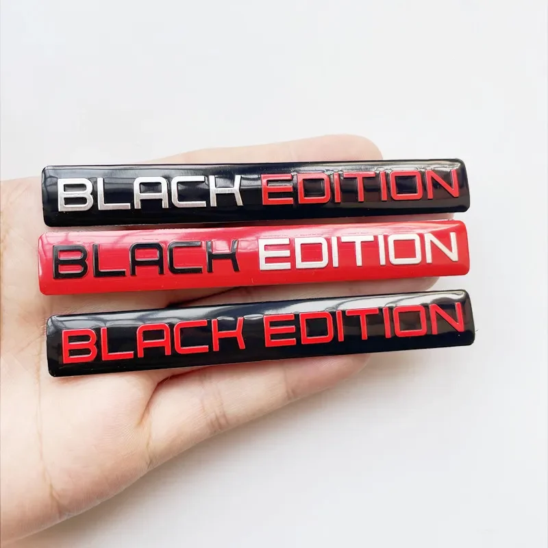 ثلاثية الأبعاد شعار الألومنيوم الأسود طبعة شعار شارة ملصق سيارة لسيارات BMW أودي مرسيدس VW تويوتا هوندا نيسان كيا اكسسوارات #3