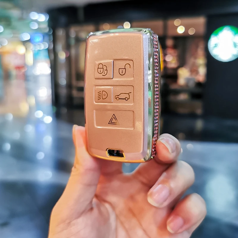 

For Land Rover Keycase Discovery Sport Defender Range Rover Evoque Jaguar XFL XEL FPACE XJ Keycover Keyshell Keychain carkey bag