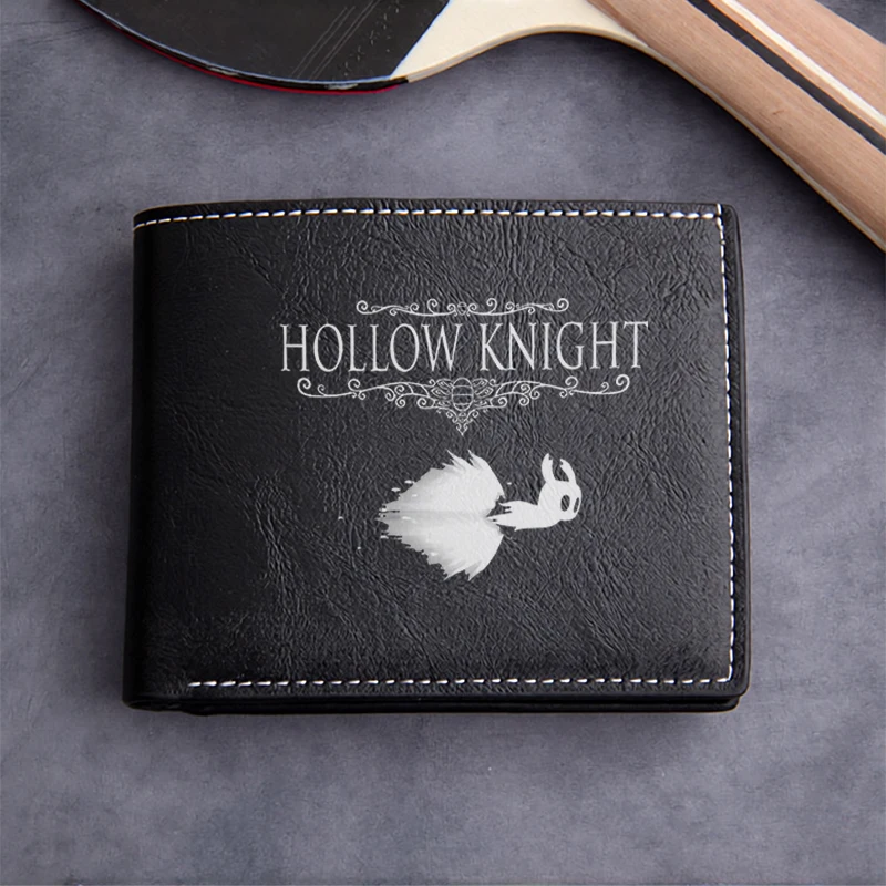 HOLLOW KNIGHT PU LEATHER WALLET MEN'S COMPACT DESIGN LIGHTWEIGHT DURABLE BUSINESS STYLE ELEGANT FINISH PREMIUM QUALITY