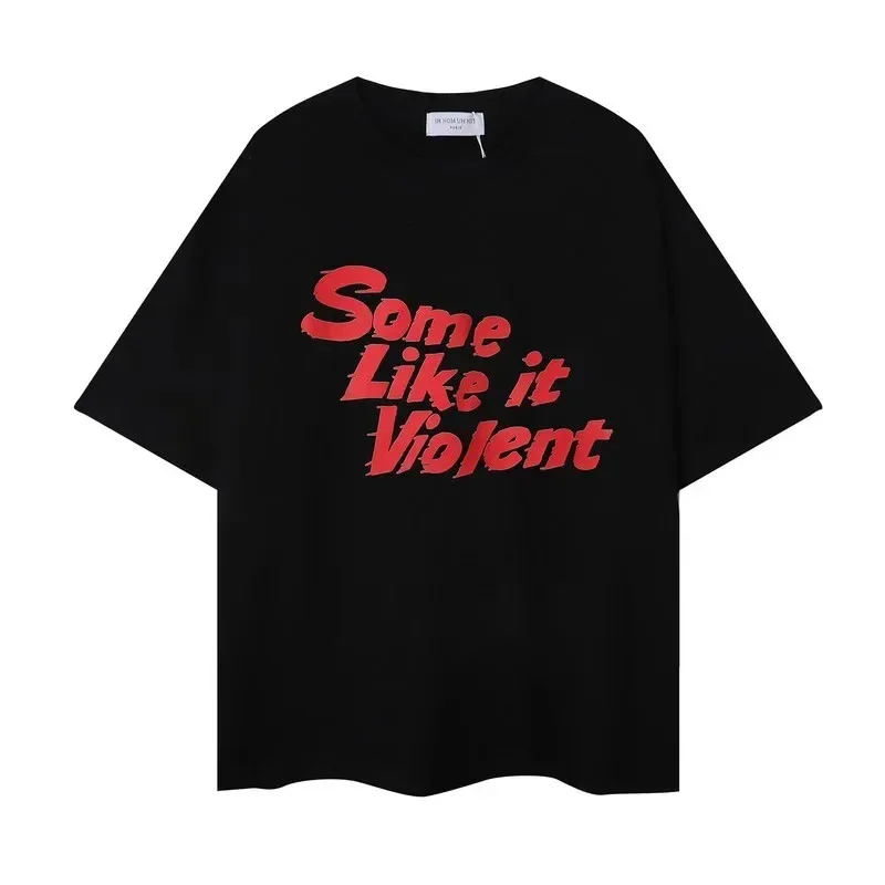 2024ss جديد IH NOM UH NIT قصيرة الأكمام بلايز المحملة الرجال امرأة الصيف عالية الجودة عادية س الرقبة فضفاض إلكتروني تي شيرت مطبوع