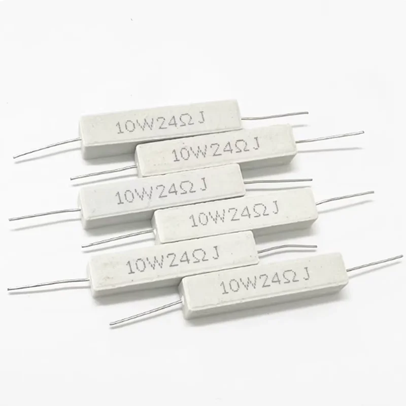 10 peças resistor de cimento horizontal sqp 10w 5% 0.1 ~ 100k 0.1r 10r 50r 0.25 0.33 0.5 1 2 5 8 10 15 20 25 30 100r 1k 2k 50k 120kohm