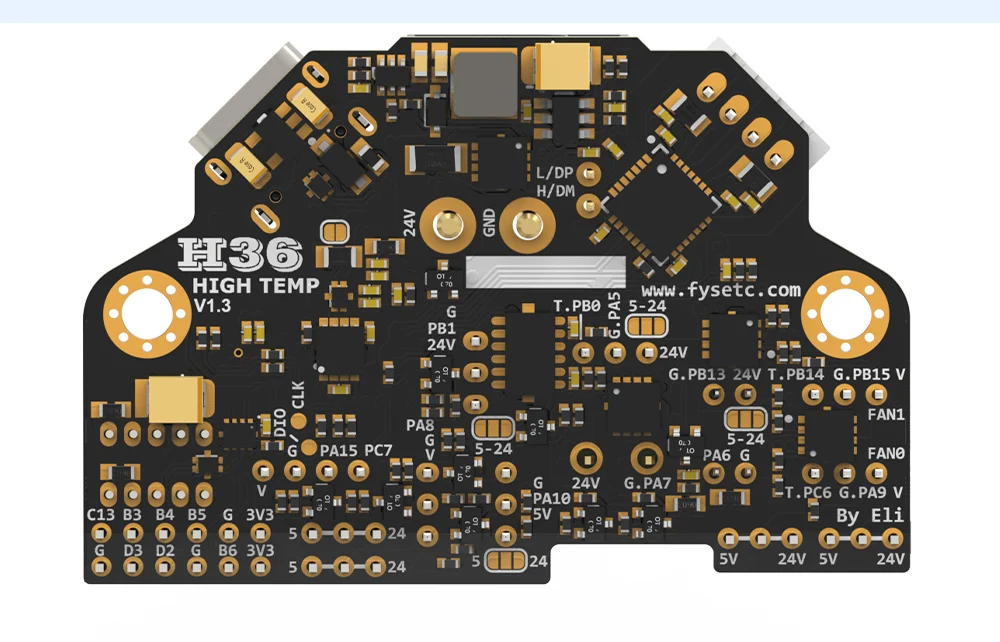 Für FYSETC H36 v1.3 Combo Hitzebeständiges Klipper Canbus Tool Board Kompatibel mit NEMA14/36mm Motor Onboard TMC2209 für 3D-Drucker – Detail 12