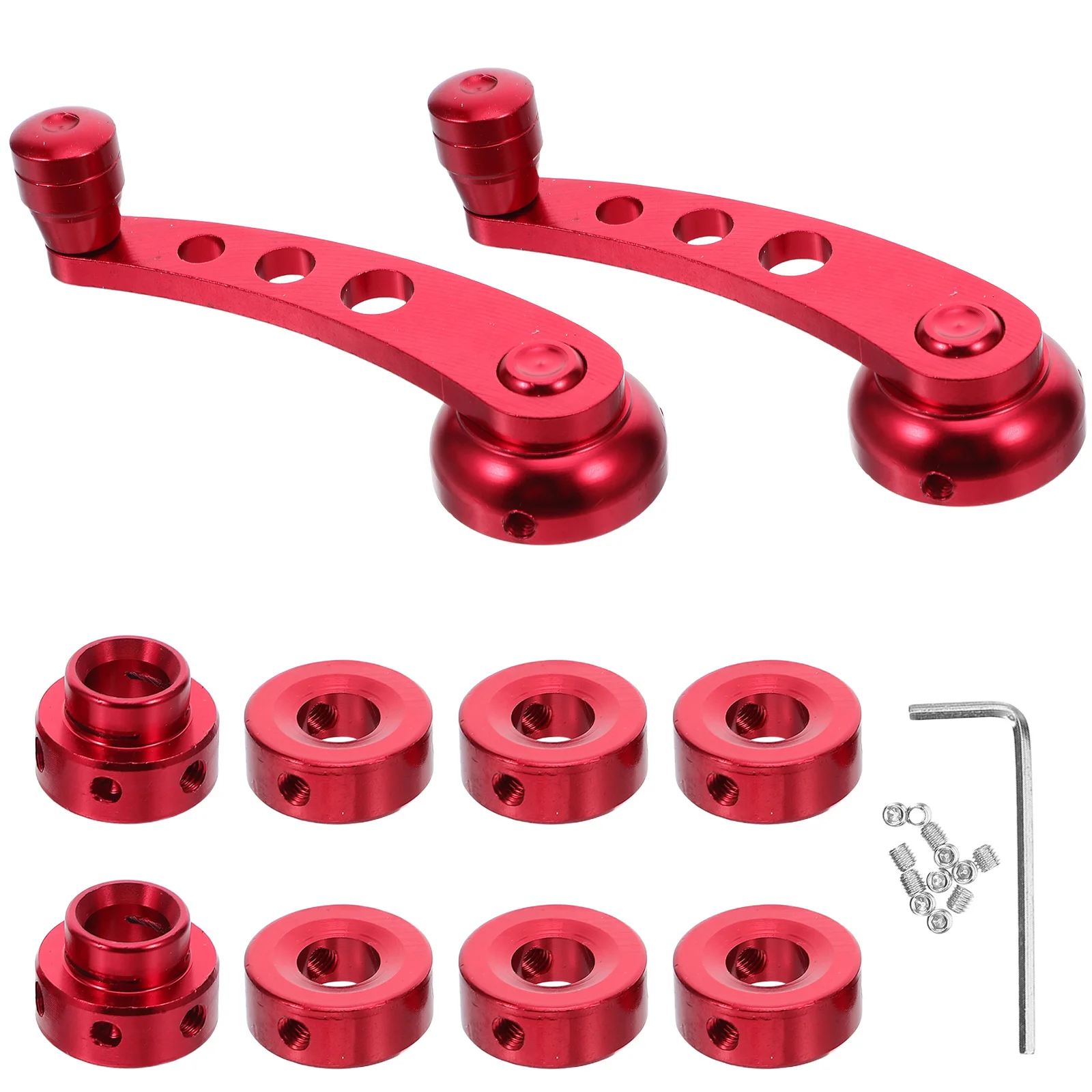 

1Set Car Window Shake Handle Aluminum Replacement Universal Manual Window Crank Rocker Door Handle Kit Left Right Set Car