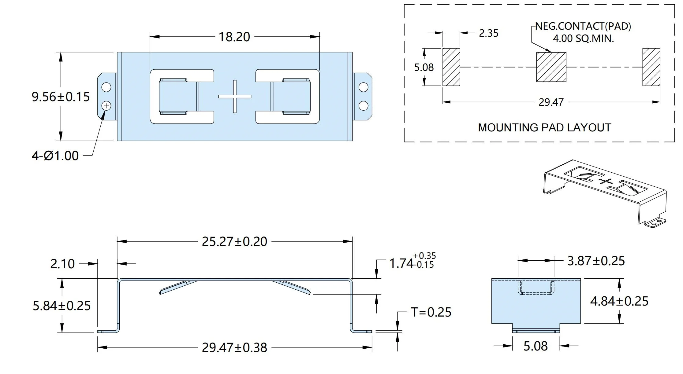 High Quality Metal CR2450 Battery Holder SMT DL2450 Battery Retainer Clip SbM-2424