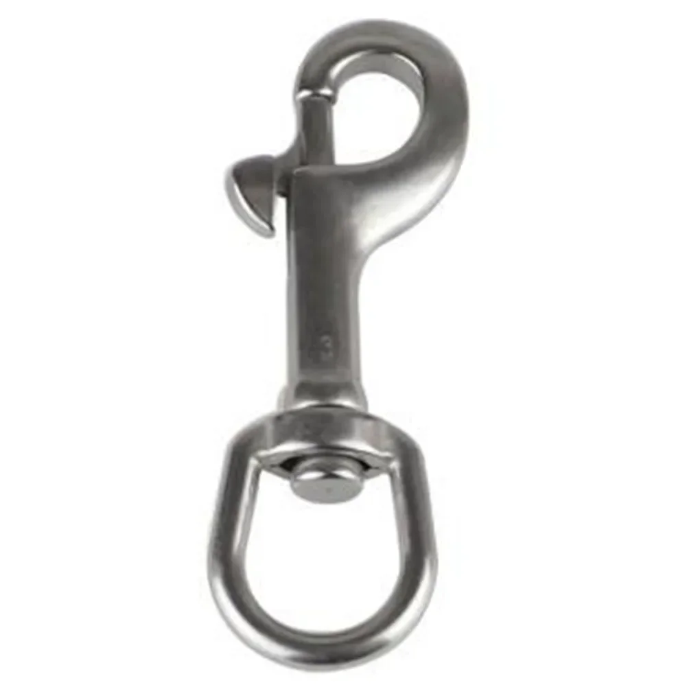 Stainless Steel Hook Heavy Duty 316 Stainless Steel Swivel Eye Bolt Snap Hook Reliable For Scuba Diving Pet Leash Flag