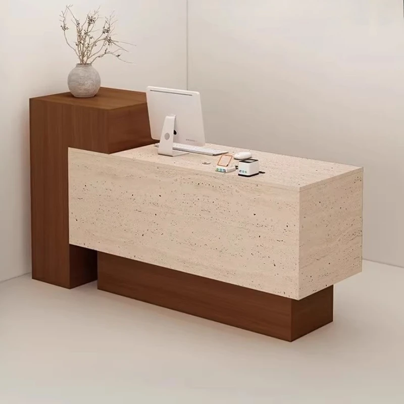 

Beauty Salon Reception Desks Modern Simple Unique Aesthetic Reception Desks Small Executive Comptoire Accueil Trendy Furniture