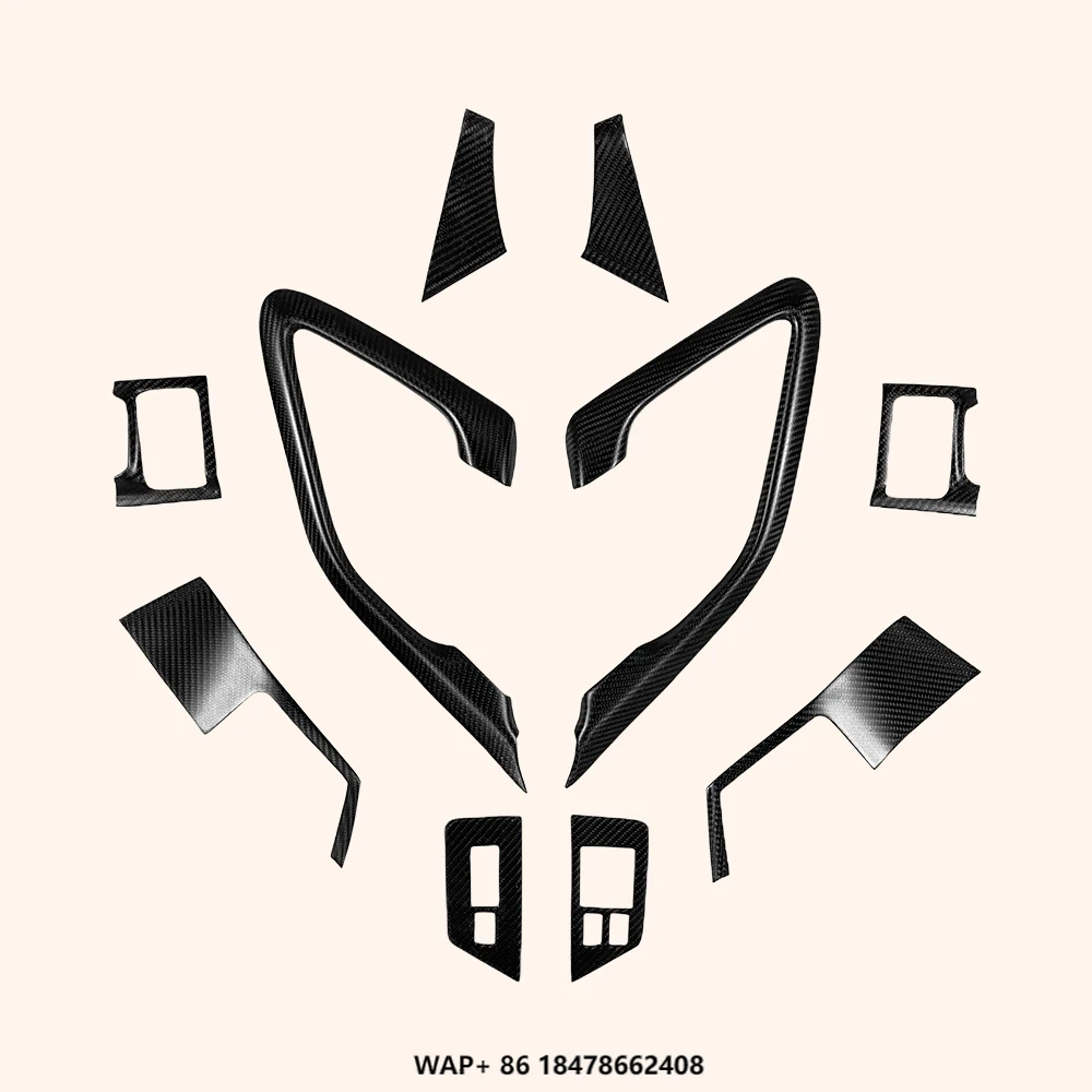 

For Nissan R35 GTR 09-14 (LHD Only) Matte Carbon Interior DoorTrim Set (10 Pcs)