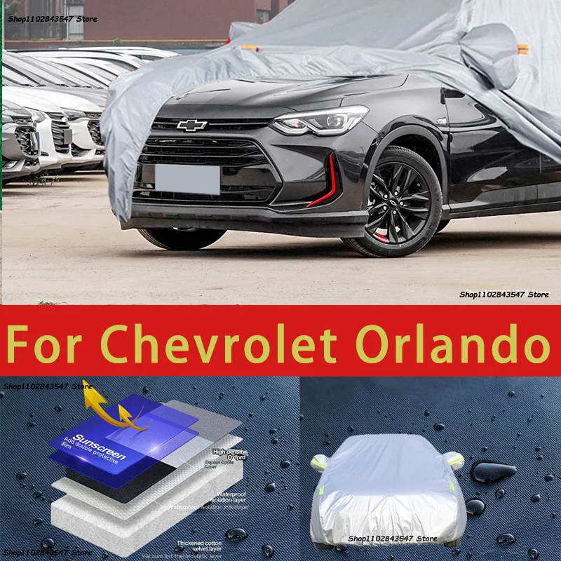 

For Chevrolet Orlando Outdoor Protection Full Car Covers Snow Cover Sunshade Waterproof Dustproof Exterior Car accessories