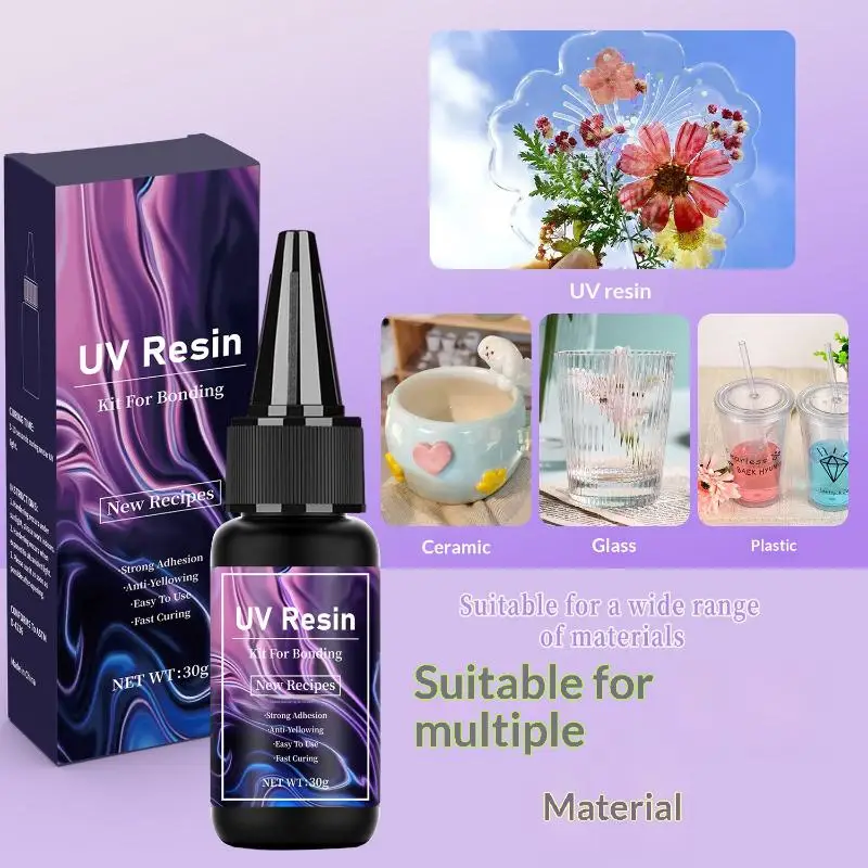 Fast-Acting UV Bonding Glue for Jewelry and Craft Projects Professional Quality Finish