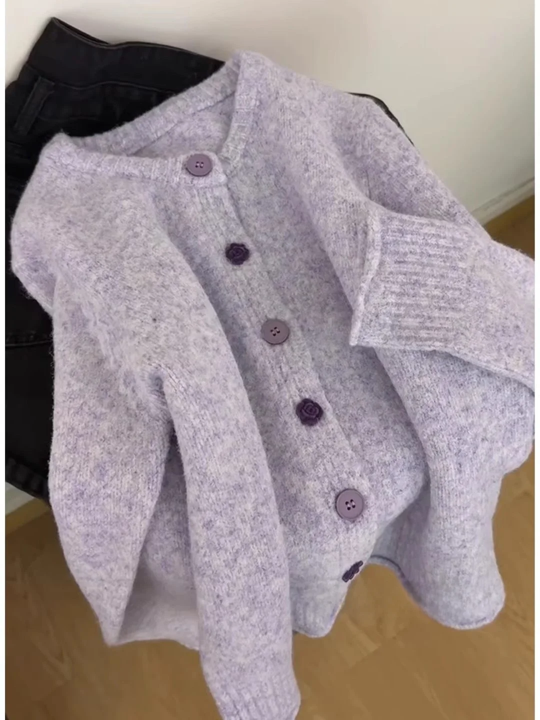 

Мягкий уютный круглый вязаный свитер Ne, женское пальто ort Sle, зимний новый ленивый нежный модный повседневный свободный топ