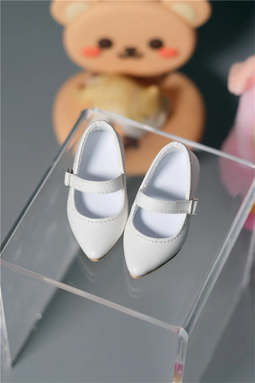 1/4 bjd doll shoes pointy single-button high heels bjd doll accessories