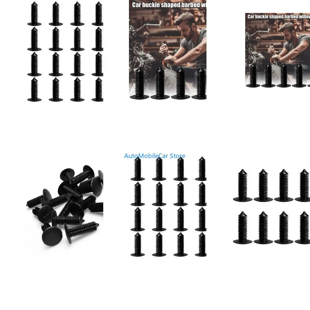 G8TE Automotive Plastic Retainer Clips Temperature Resistant Barbed Rivets For Cabriolet Trunk Panel Security