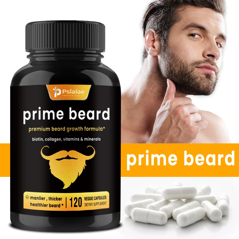 

Витамины для бороды Prime — мужские, густые, быстрые и полезные мужские бороди с витаминами для бороды с биотином, коллагеном и пильным паломтом