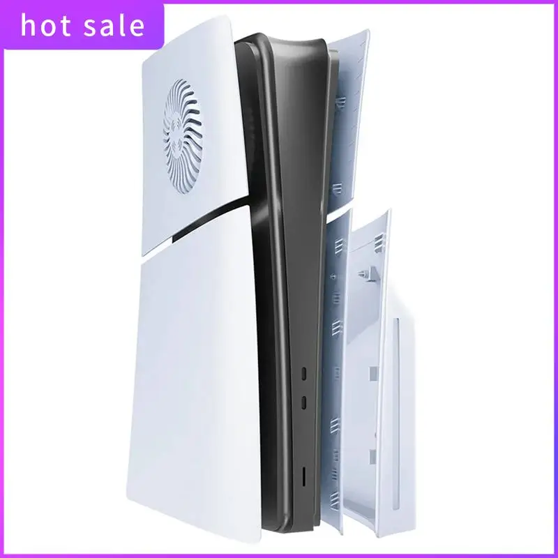 

ELEC-Protective Shell Cover With Cooling Vents Replacement Plate Anti-Scratch Faceplate For Sony PS5 Slim Console