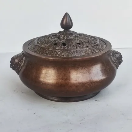 

Pure copper incense burner, aromatherapy stove, lion head agarwood plate, incense tower home accessories