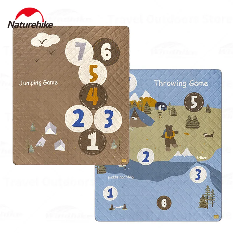

Naturehike Picnic Blanket Party Camping Mat Large Area Ultrasonic Game Garden Interactive Pad Cartoon Moistureproof Portable