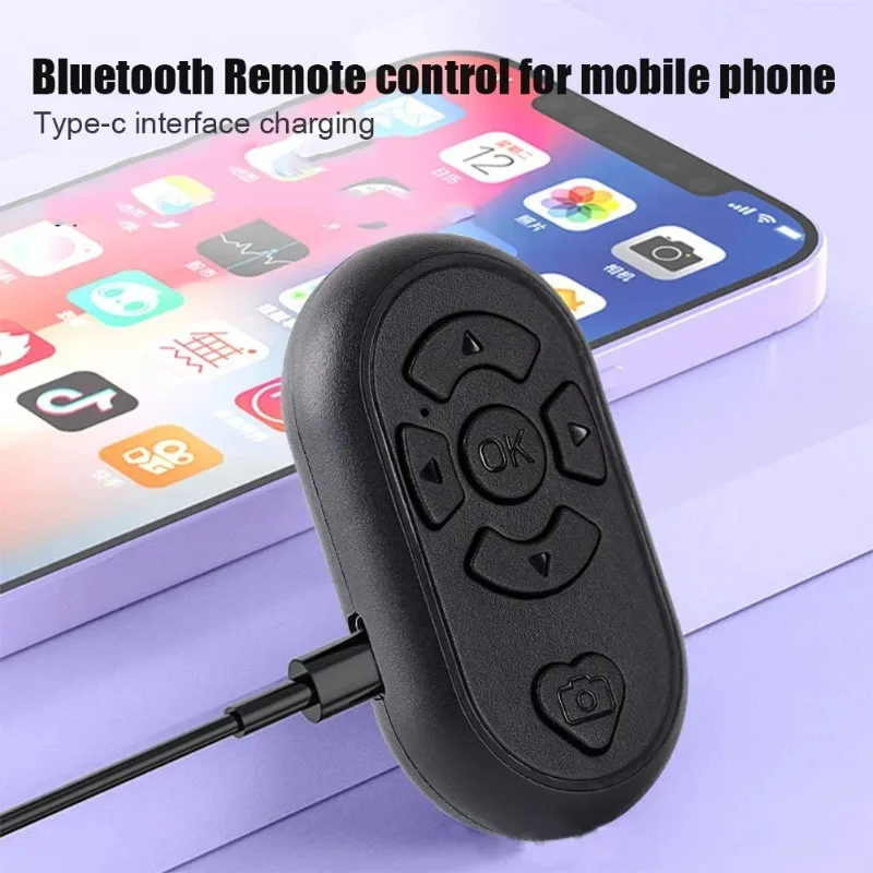 Universal Mobile Phone Selfie Shutter Bluetooth-compatible Remote Control Button For Tik Tok e-book Wireless Controller