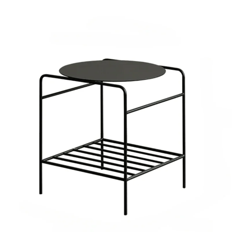 

Nordic Room Desks Minimalist Bedside Table Multiscene Suitable 2 Layer Coffee Table for Bedroom & Living Room Furniture