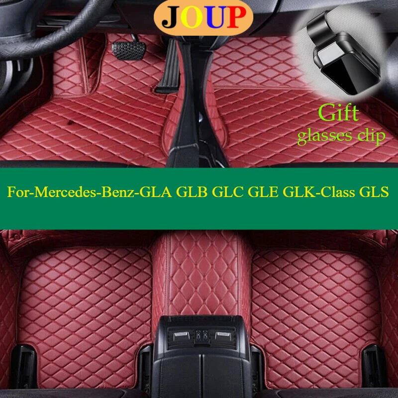 

For Mercedes-Benz-GLA GLB GLC GLE GLK-Class GLS Car Floor Mats Custom All Weather Carpets Covers Left /Right Hand Drive