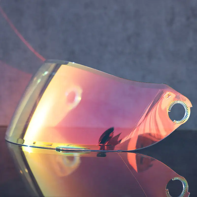 Visière de casque de moto Orz 103, vision nocturne, transparente, HD, protection solaire UV, installation facile, remplacement de lentille de casque de moto