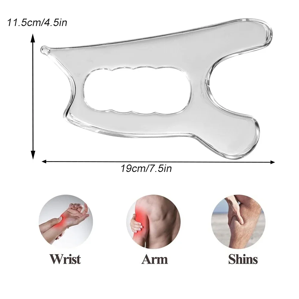 Muscle Scraper Tool for IASTM Therapy - Stainless Steel Gua Sha Tool for Myofascial Release and Deep Tissue Massage Tool