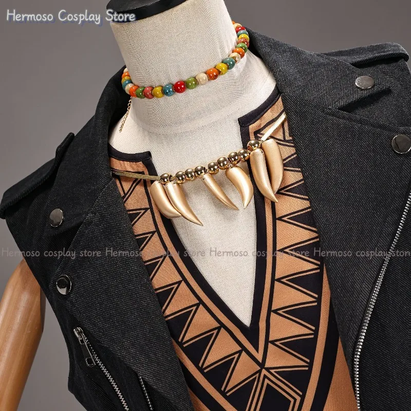Twisted Wonderland Savanaclaw Leona Kingscholar Cosplay Costume Game Outfit Halloween Carnival Party Uniform view 2