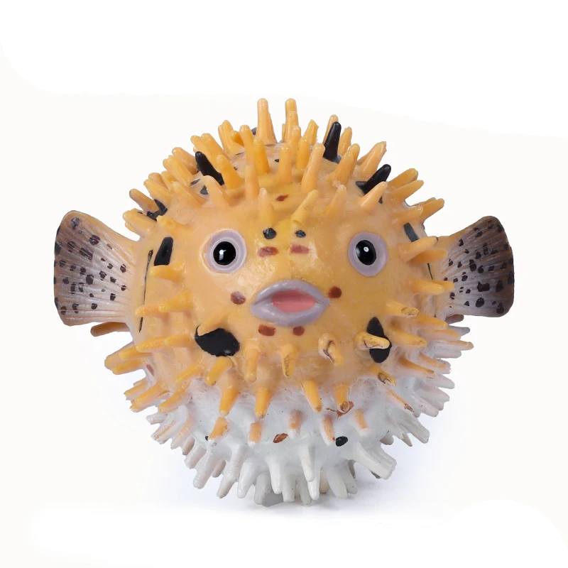 Puffer Fish Model Kids Playset Kid Toy Aquarium Ornament  Action Figure Ocean Fish Sculpture Sea Life Cognitive Toy Fish Toy