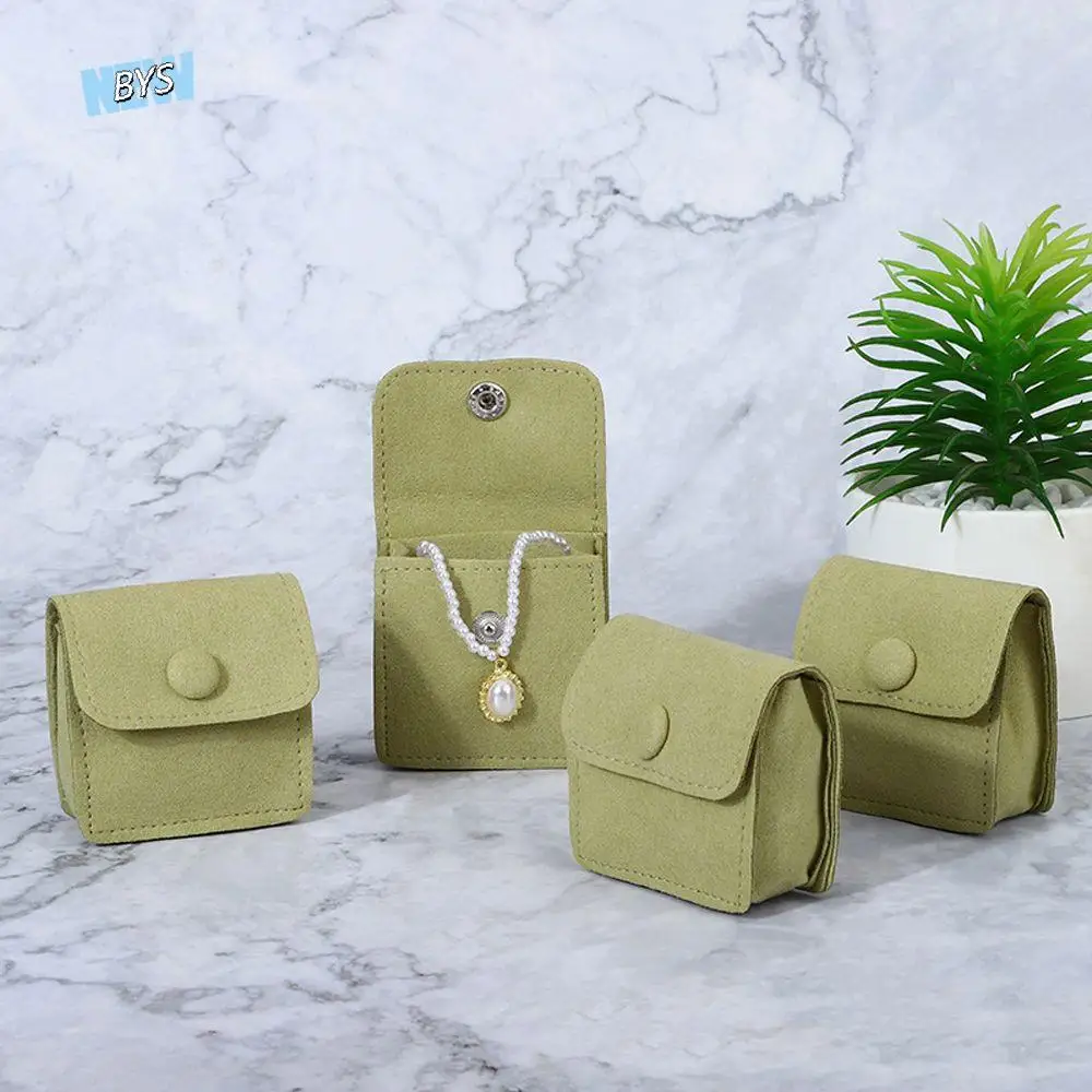

Earring Storage Necklace Pouches Rings For Women Men Gift Packaging Velvet Pouch Packaging Snap Bags Jewelry Purse Bags