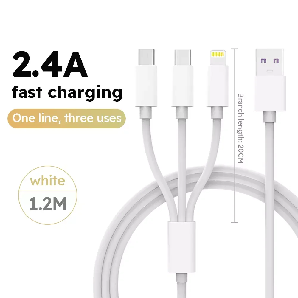 1.2M/4Ft 3 In 1 Usb… - image