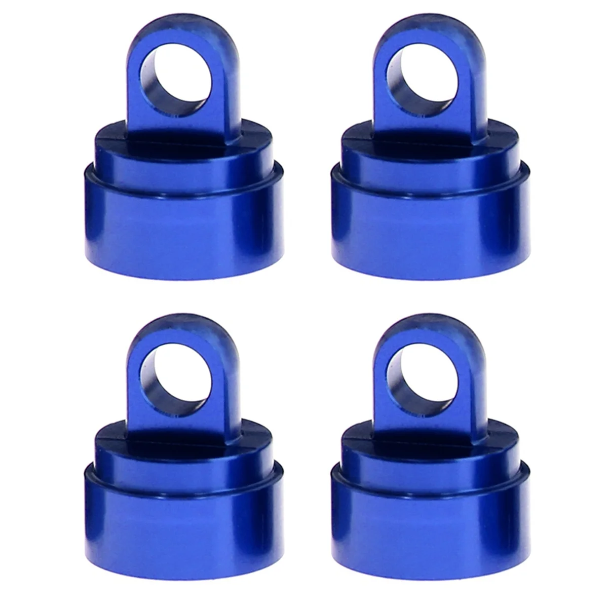 4PCS Machined Alloy Shock Caps Shock Bladder Bottoms Washers Pivot Balls for Slash 2WD