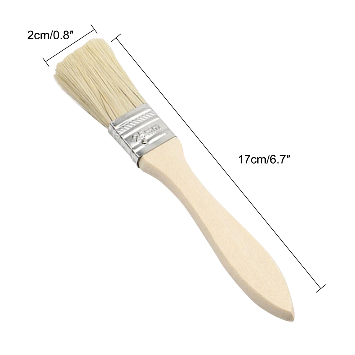 50 Pack Of 1 Inch (25Mm) Paint Brushes For Paint Stains Varnishes Glues And Gesso