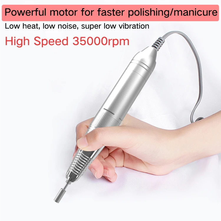 Portable Nail File Glazing Machine Ponceuse Pour Ongle New Usb Electric Nail Drill Cleaner 35000 Rpm