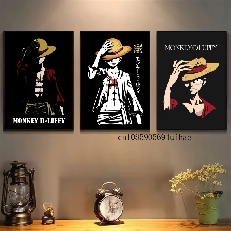 

Japan Anime One Piece Character Luffy Zoro Z Chopper Poster Home Room Art Aesthetic Room Canvas Decor Painting Children's Gifts