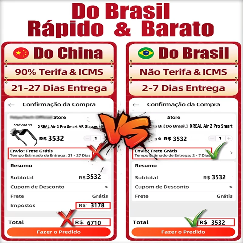 【Do Brasil】XREAL Air 2 Pro AR lunettes HD 130 pouces écran géant spatial cinéma privé Portable 1080p vue lunettes intelligentes