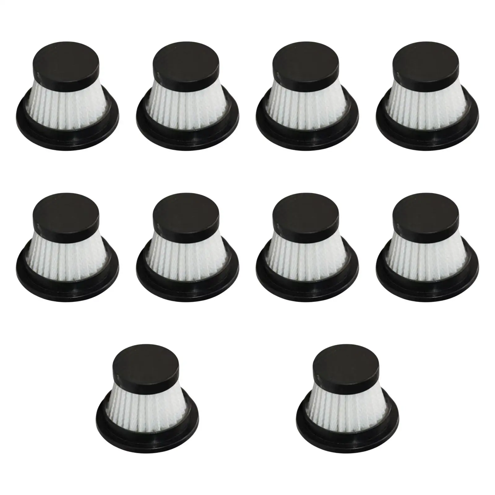 10 قطع فلتر بديل للمكنسة الكهربائية، فلتر من النوع المطوي، مرفق منزلي، فلتر HEPA قابل للغسل فقط للاستخدام اليومي