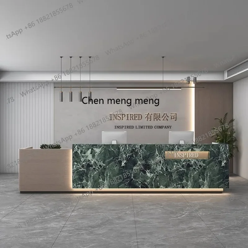 M45 New product simple modern baking paint company front desk hotel checkout page bar