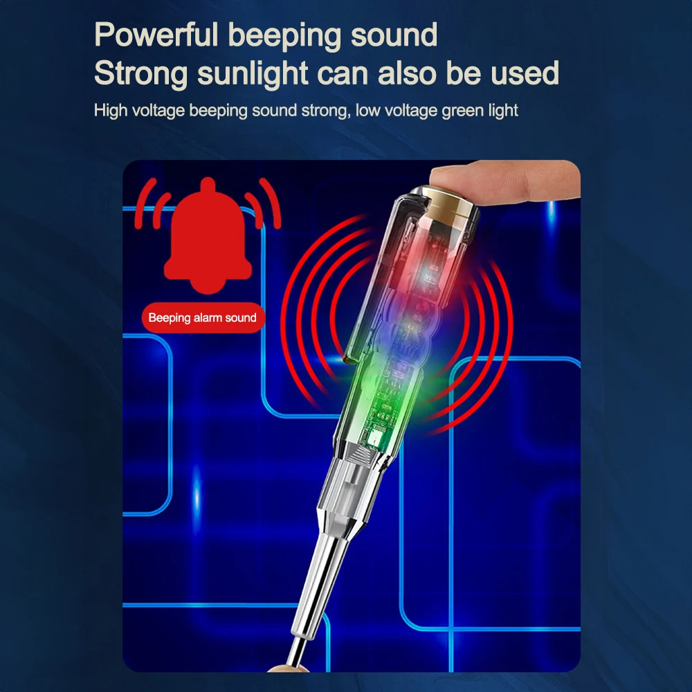 AC24-250V Non-contact Voltage Tester Pen Induction Digital Power Detector Pencil Intelligent Electric Screwdriver Probe Circuit