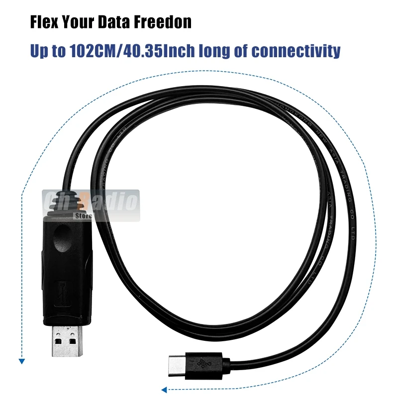 USB Programming Cable Type-C Interface CH340 Chip Support Win11 For Iradio UV-98 Plus UV-99 R5000 R6000 R80 RT-880 Two Way Radio view 5