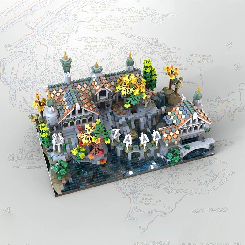 3250 個 MOC リベンデル ミニホビットと主人モデルビルディングブロック建築 DIY おもちゃクリエイティブクリスマスギフト子供の誕生日