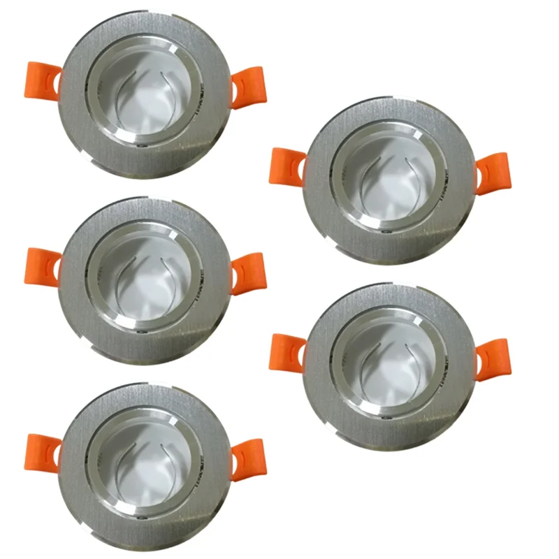 ABZL Faretti da incasso regolabili in alluminio Telaio per lampada LED GU10 MR16 Lampadina Raccordi per lampade Bianco Nero Quadrato Rotondo