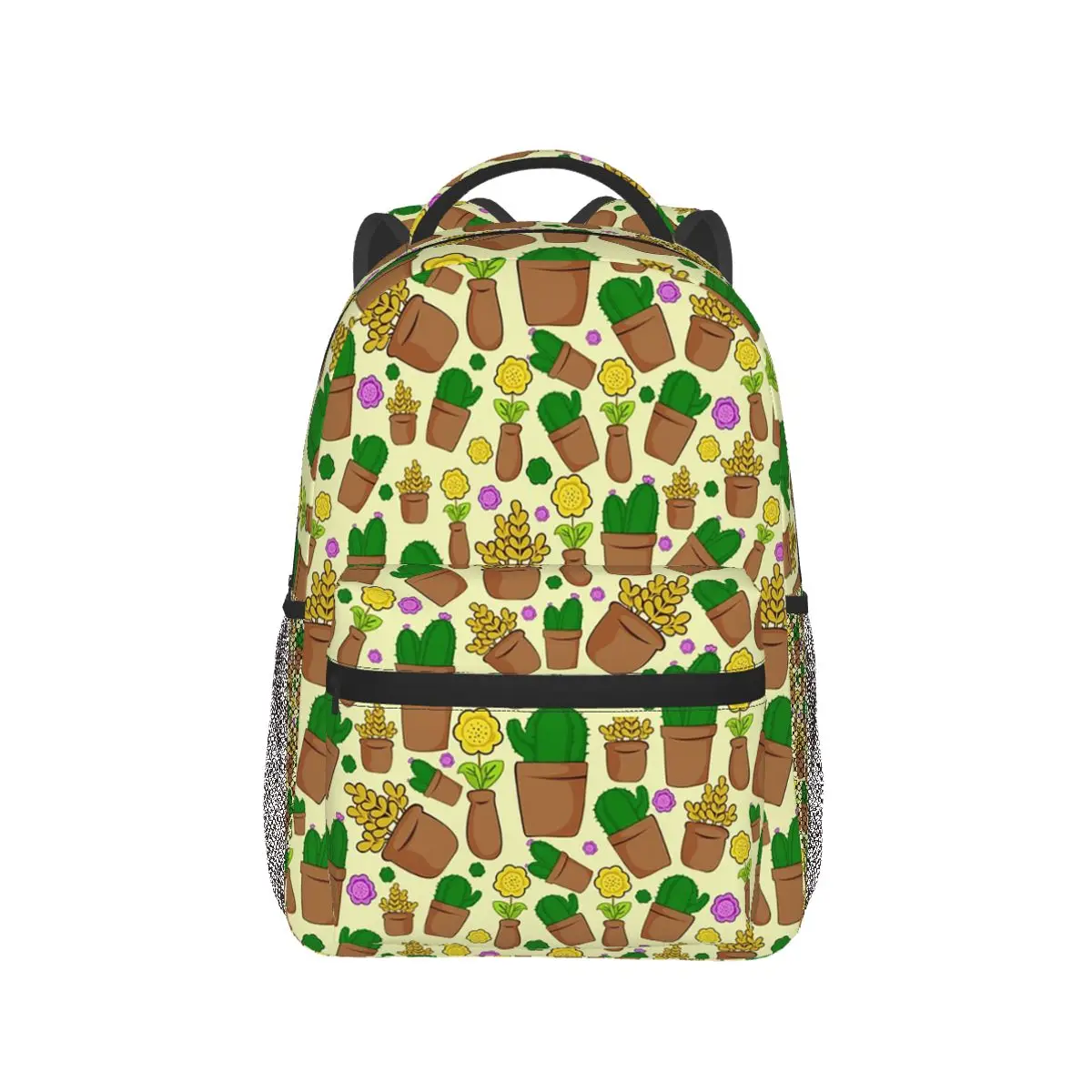 

Cartoon Columnar Cactus Design Backpack Hot Sale Daypack Large Capacity Kids BookBag School Bag Shoulder Bags for Men Women