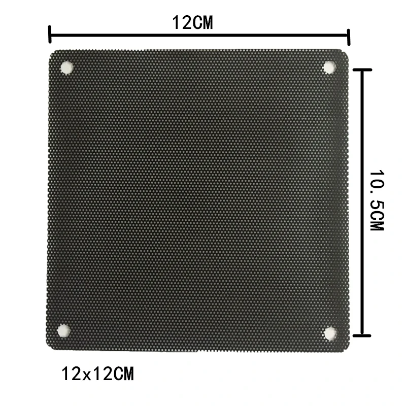 5PCS 80mm 90mm 120mm 140mm Cuttable Schwarz PVC PC Lüfter Staub Filter Staubdicht Fall computer Mesh Kühlung Ultra Feine Staubdicht Abdeckung – Detail 5