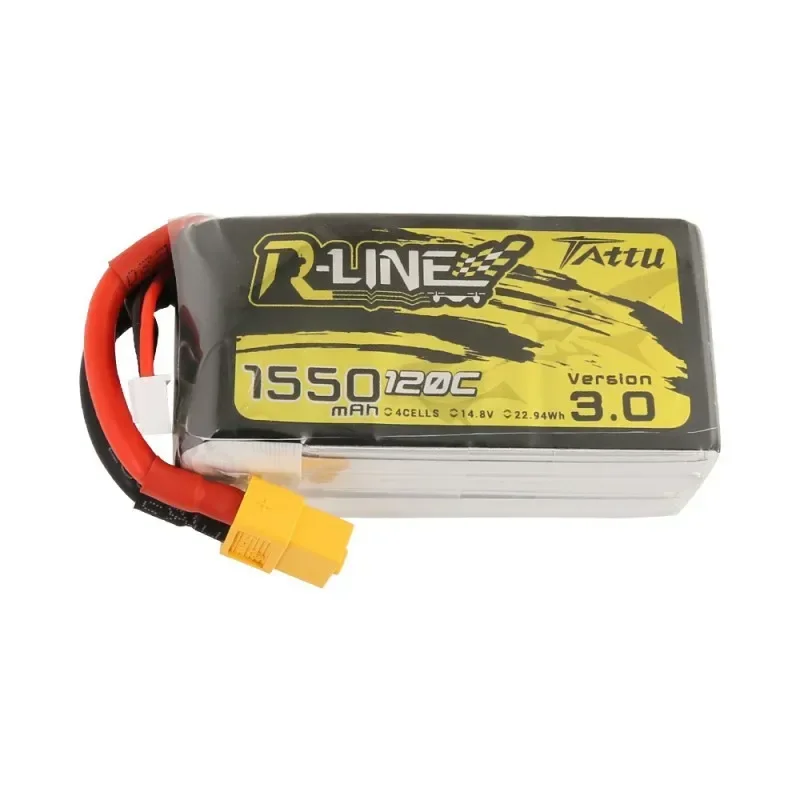 Tattu R-Line Version 3.0 V3 1300/1400/1550/1800/2000mAh 120C 4S 6S 4.2V Lipo Battery XT60 Plug FPV Racing Drone RC Quadcopter