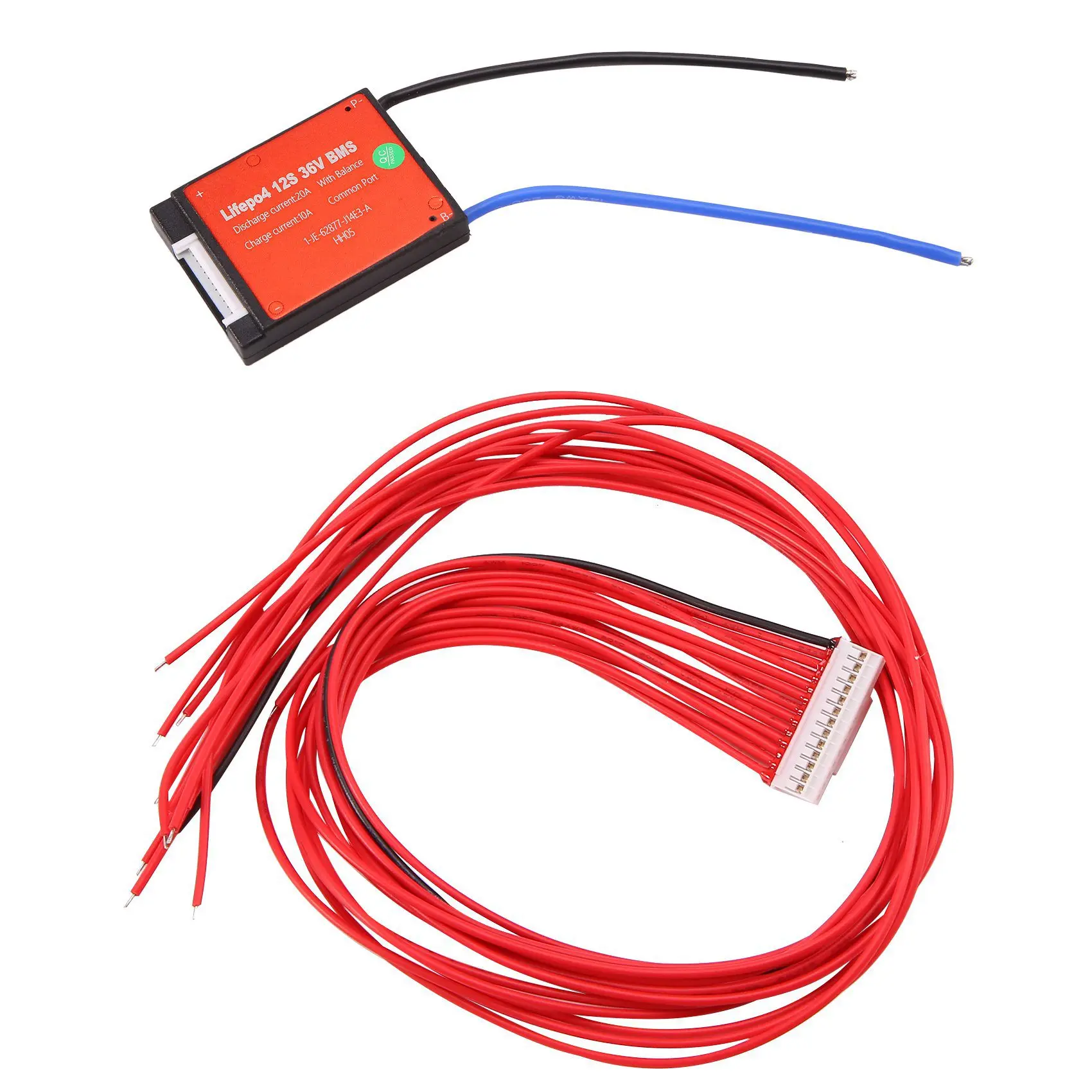 AD41-12S 36V 20A مقاوم للماء BMS Lifepo4 بطارية 3.2V 18650 32700 بطارية ليثيوم محمية